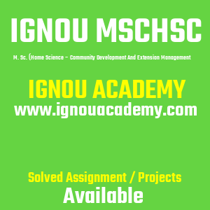 IGNOU MSCHSC SOLVED ASSIGNMENT 2025